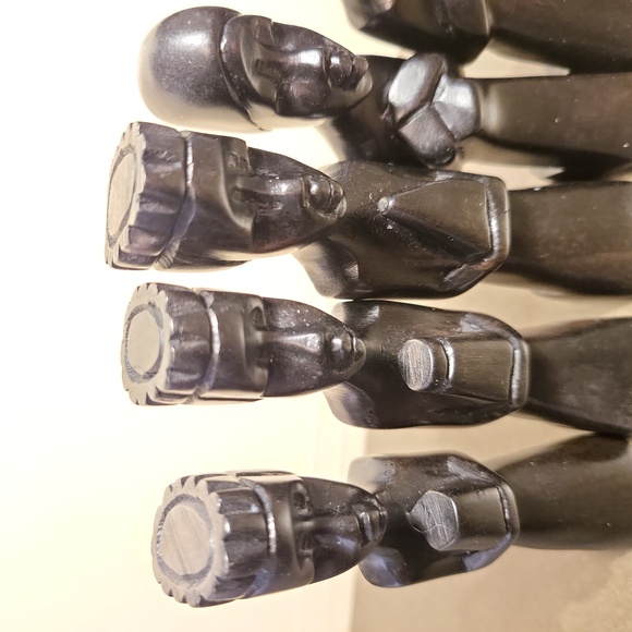 VINTAGE African Ebony Carved Nativity Figures - Picture 4 of 11